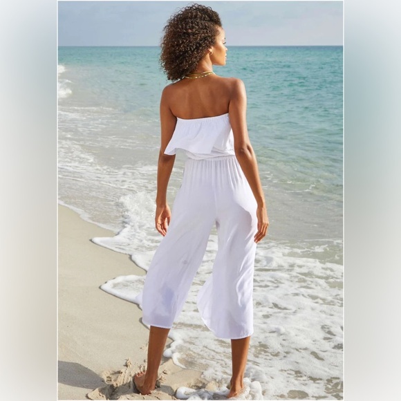 VENUS White Swim Coverup Jumpsuit XS NWOT - Picture 2 of 16